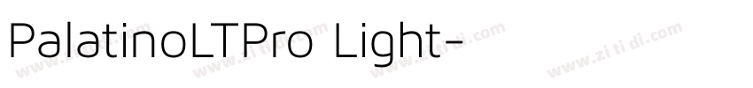 PalatinoLTPro Light字体转换